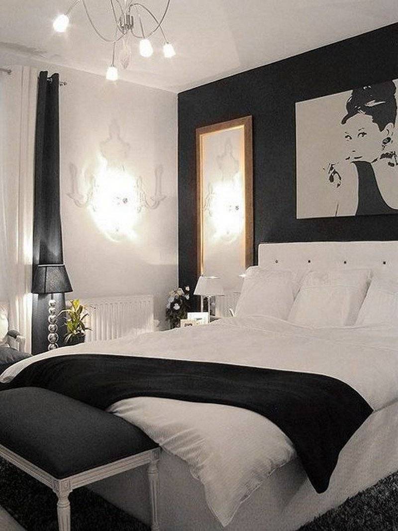 Спальня В Черно Белом Цвете
