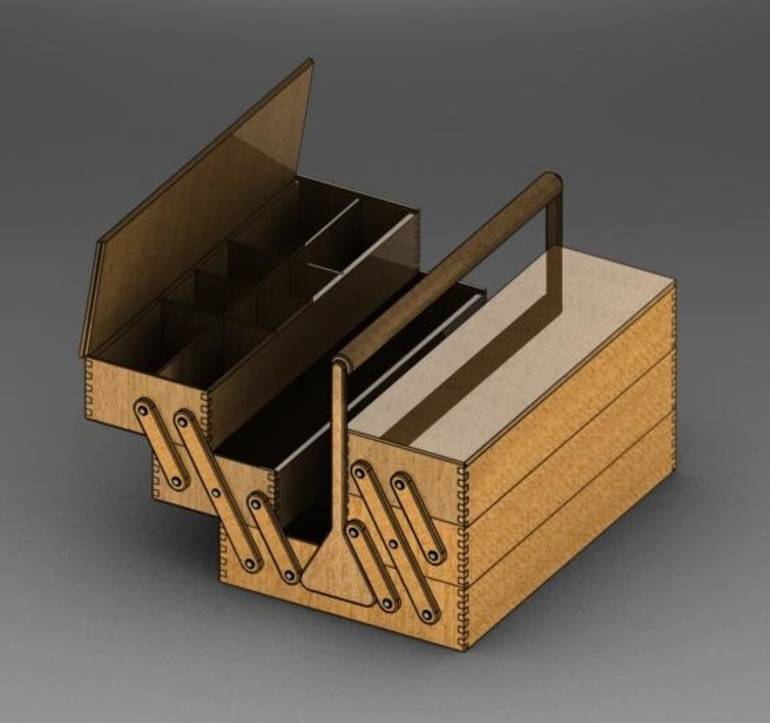 Настенный ящик для инструментов своими руками - чертежи проекта