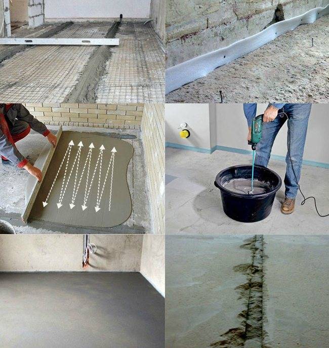 Устройство пола по бетонной плите — лучшие технологии и способы изготовления