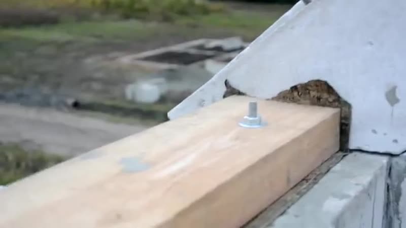 Варианты крепления мауэрлата без армопояса к стенам из газобетона