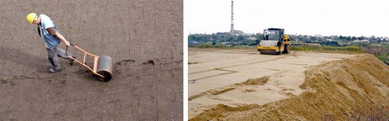 Трамбовка песка виброплитой технология - утепление своими руками от а до я