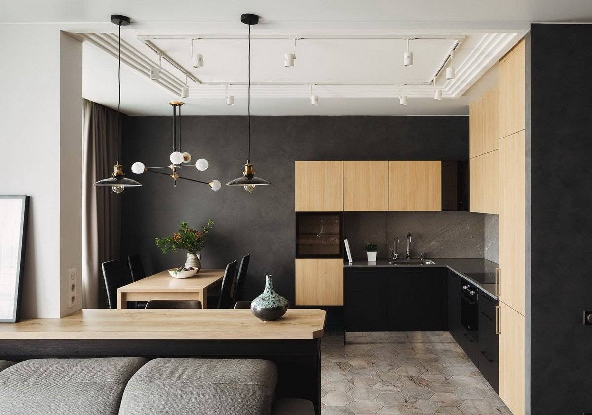 Дизайн однокомнатной квартиры 30 кв.м в современном стиле: фото 2020