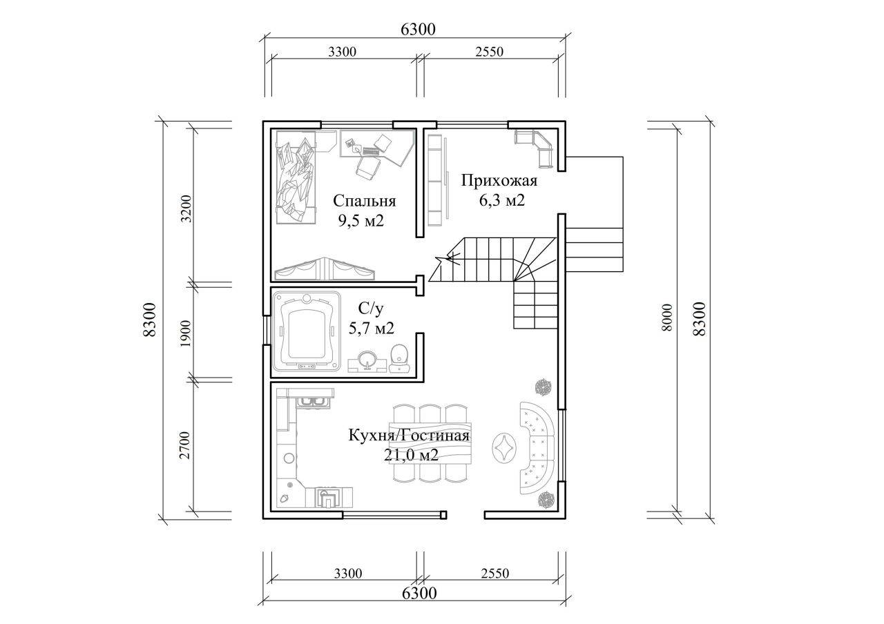 Проекты современных домов из арболита, арболитовые домокомплекты площадью до 150 кв м