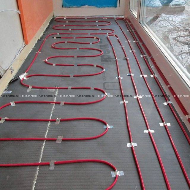 Монтаж электрического теплого пола на балконе