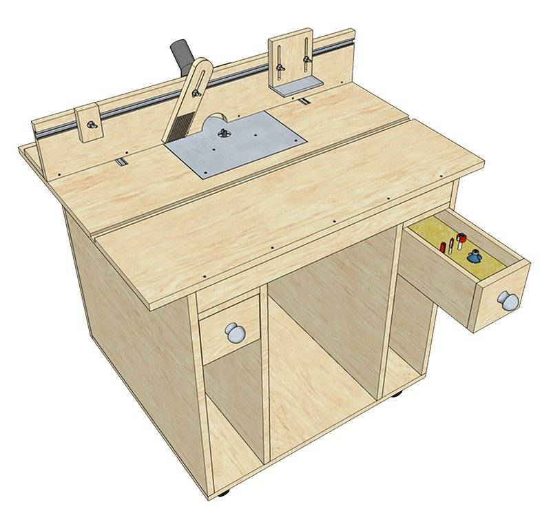 Фрезерный стол для ручного фрезера своими руками: чертежи