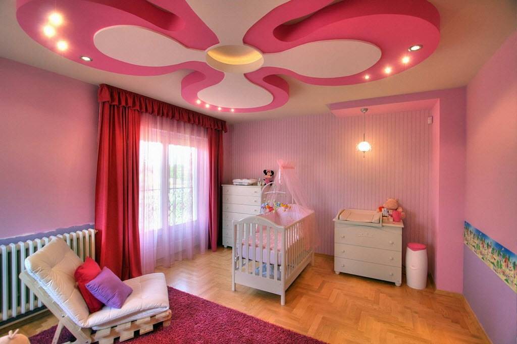 Потолок в детской – место для творчества и фантазии