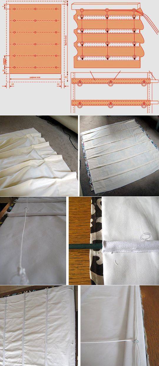 Рулонные шторы своими руками – пошаговая инструкция с фото