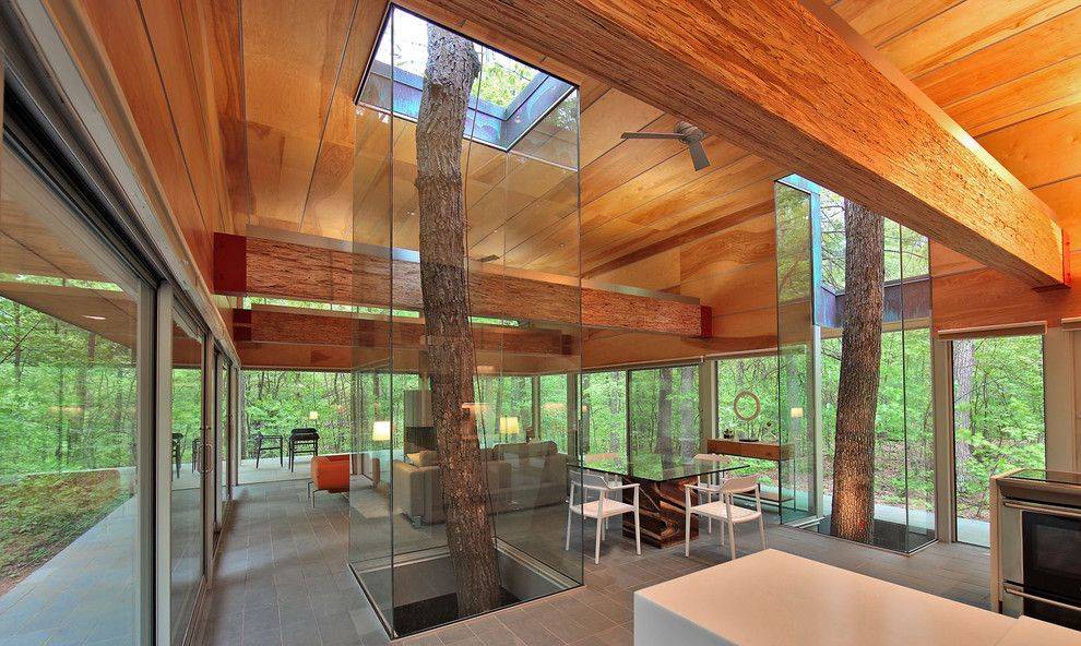 Проекты стеклянных домов: примеры и фото коттеджей из стекла и дерева