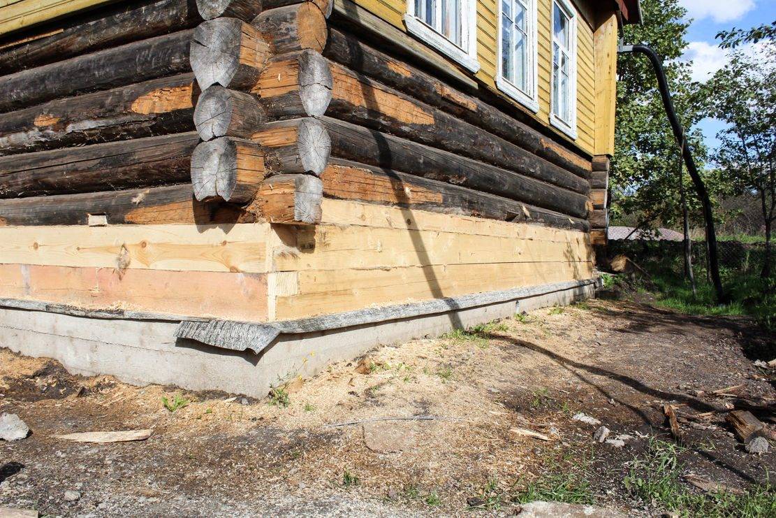 Ремонт фундамента старого деревянного дома своими руками