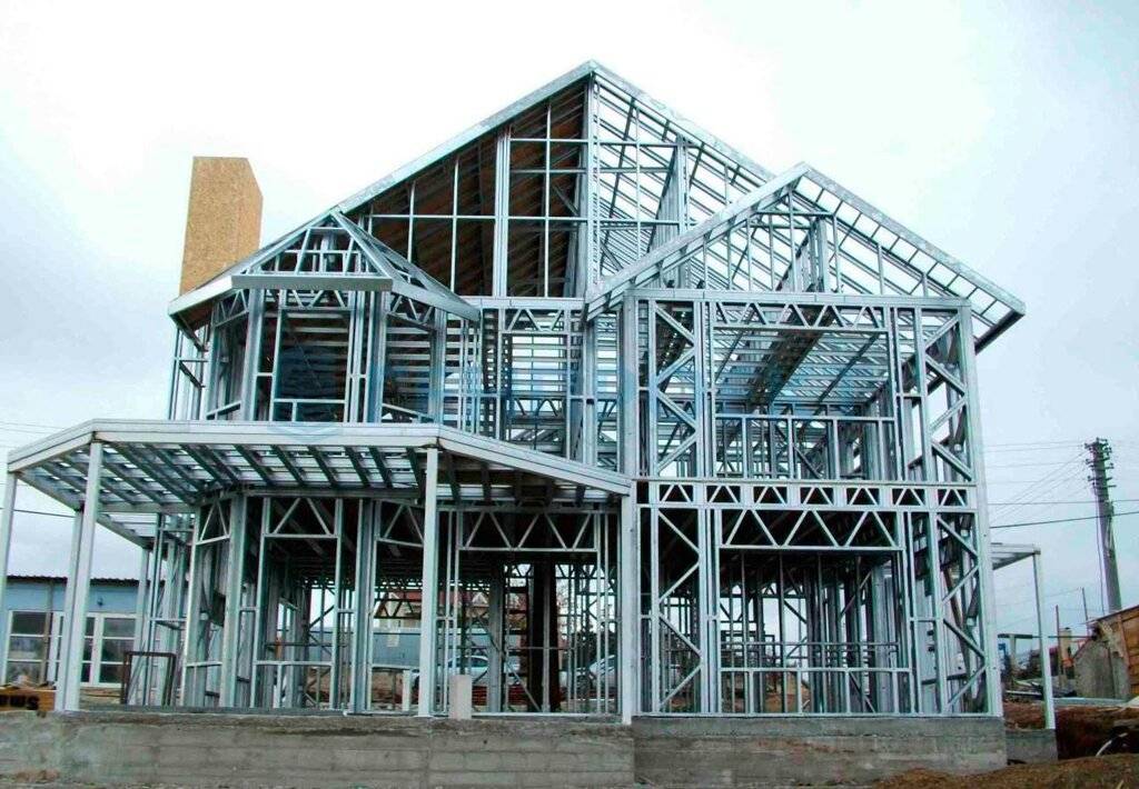 Строительство дома из металлического каркаса (лстк)