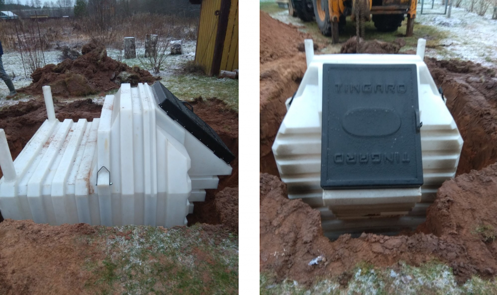 Пластиковый погреб тингард: монтаж и установка