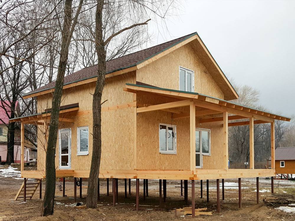 Одноэтажные каркасно-щитовые дома: оцениваем достоинства и выбираем проект дома
