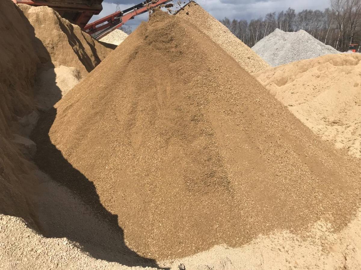 Строительный песок его разновидности и применение в строительстве