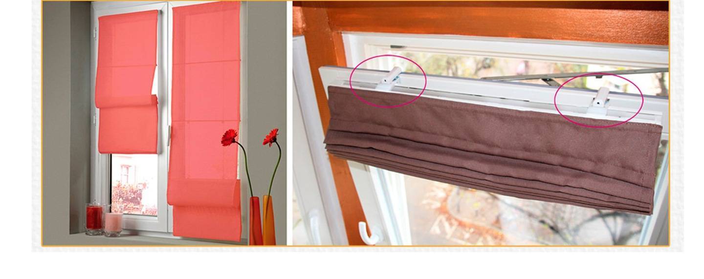 Римские шторы на пластиковые окна: фото в интерьере, как крепить?