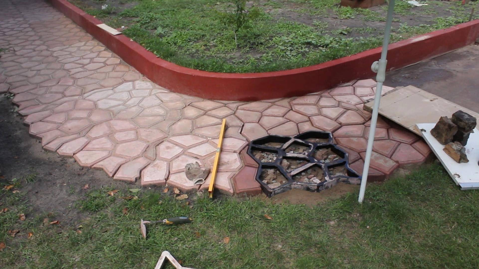 Форма для садовой дорожки: как сделать садовую дорожку с помощью формы, залить
 - 19 фото
