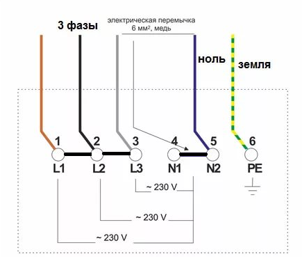 Подключение плиты электрической 220 схема