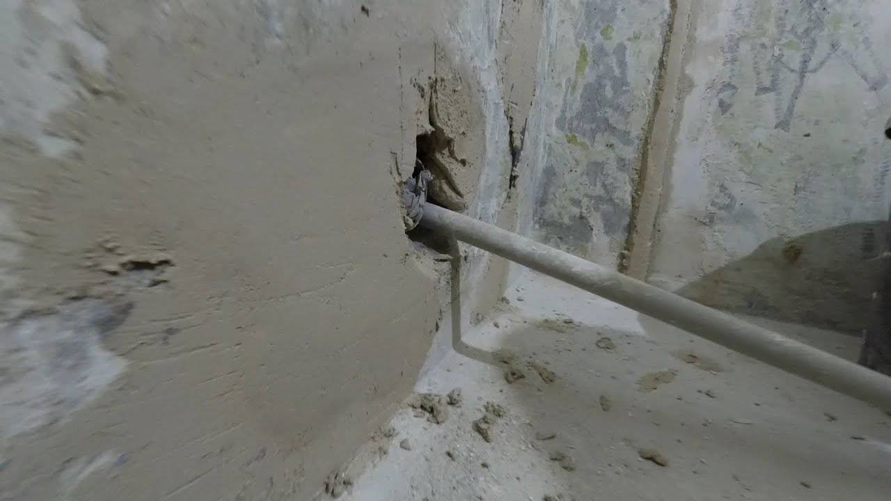 Как заделать дыру в бетонной стене?