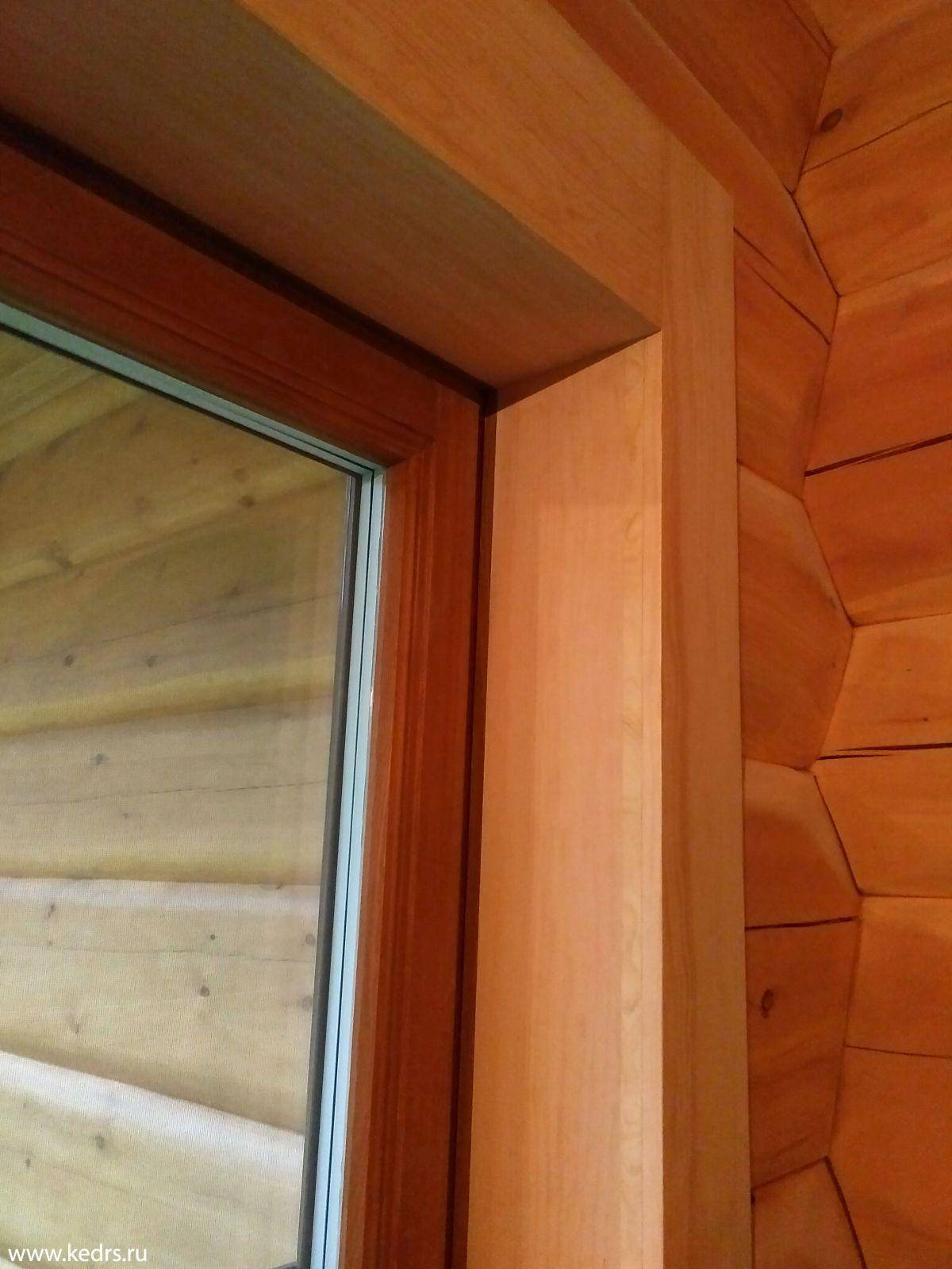 Откосы в деревянном доме с пластиковыми окнами - строительные рецепты мира