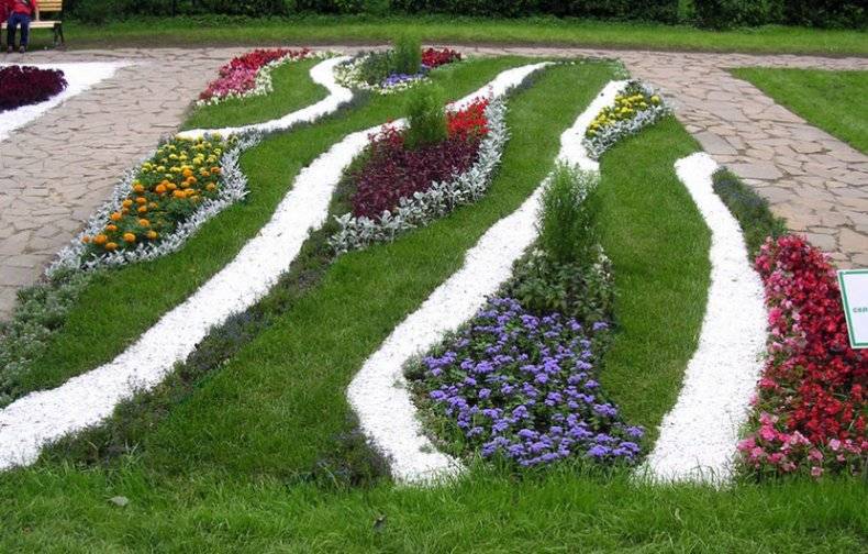 Рабатка – необычное украшение садового участка