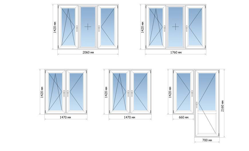 Размеры стандартных окон в панельных и кирпичных хрущёвках: нормы снип и гост на пластиковое остекление