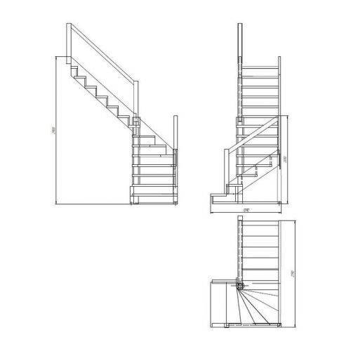 Чертеж лестницы с размерами - всё о лестницах