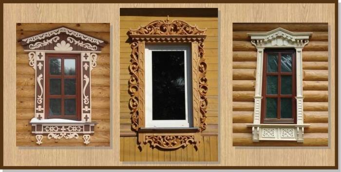Наличники на окна в деревянном доме своими руками