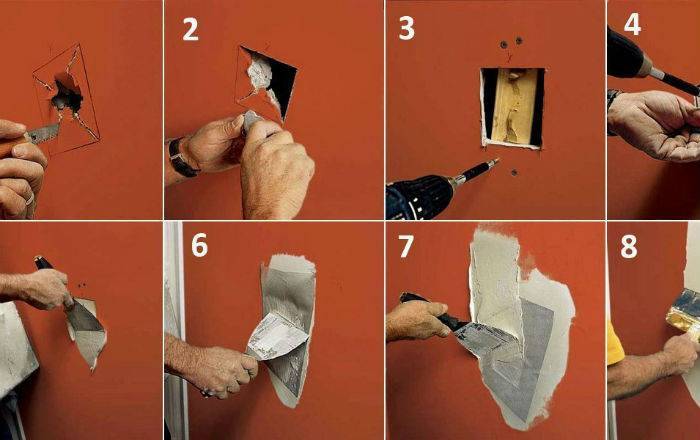 Чем заделать дыры в стене: материалы, пошаговые инструкции, полезные рекомендации