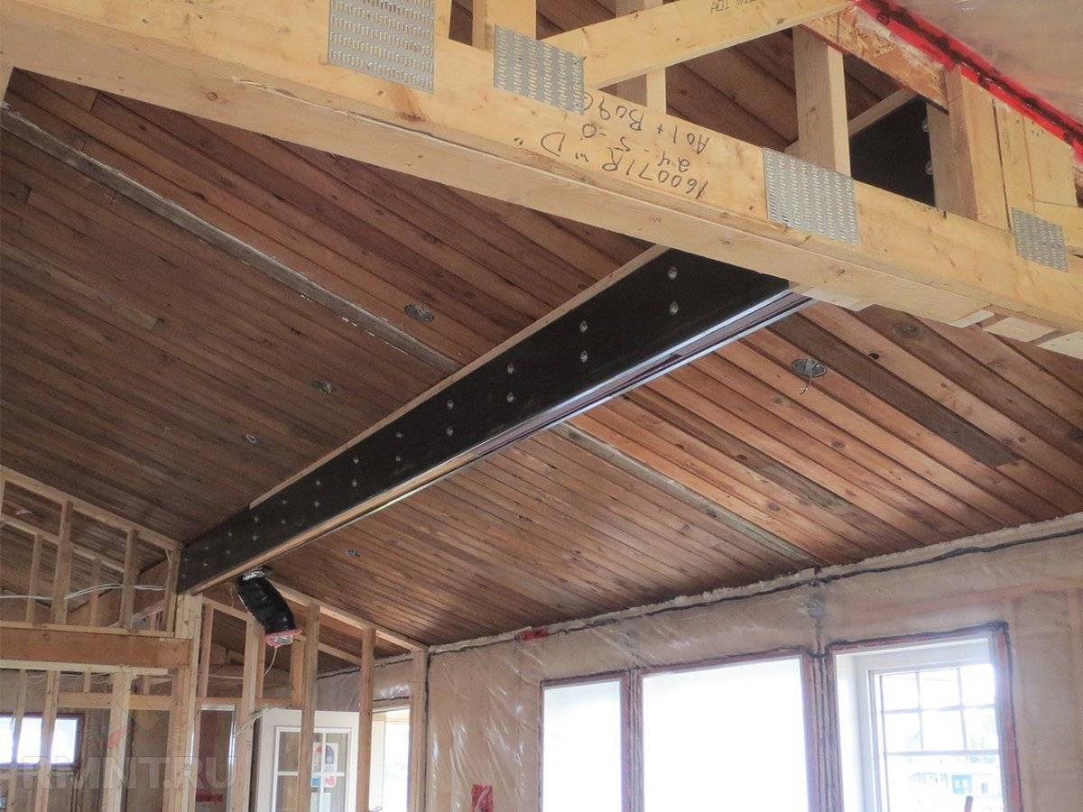 Усиление деревянных балок перекрытия — как укрепить межэтажные, чердачные и подвальные лаги по полу и потолку
