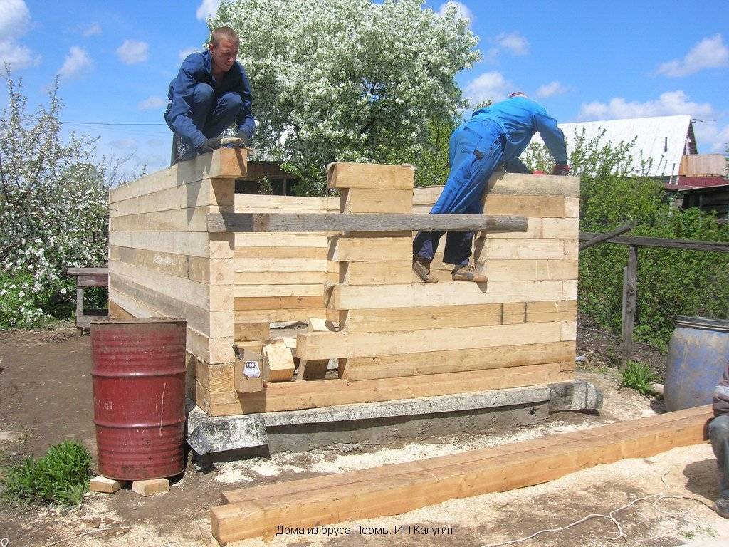 Как построить баню на даче: строительство бани своими руками из бруса