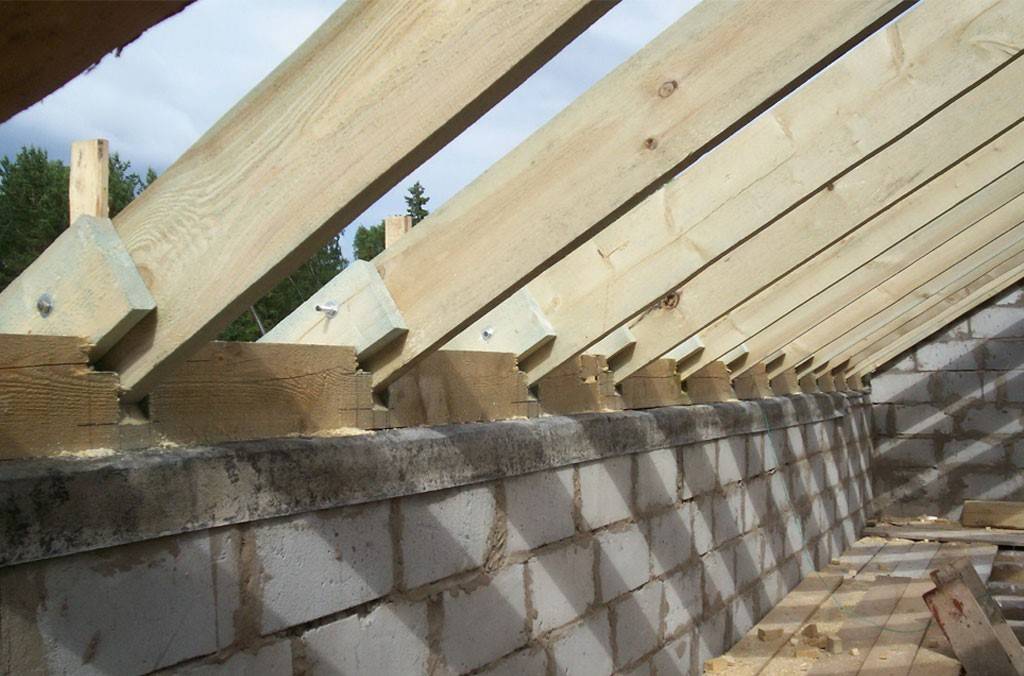 Как крепить крышу к стенам из пеноблока: порядок выполнения работ