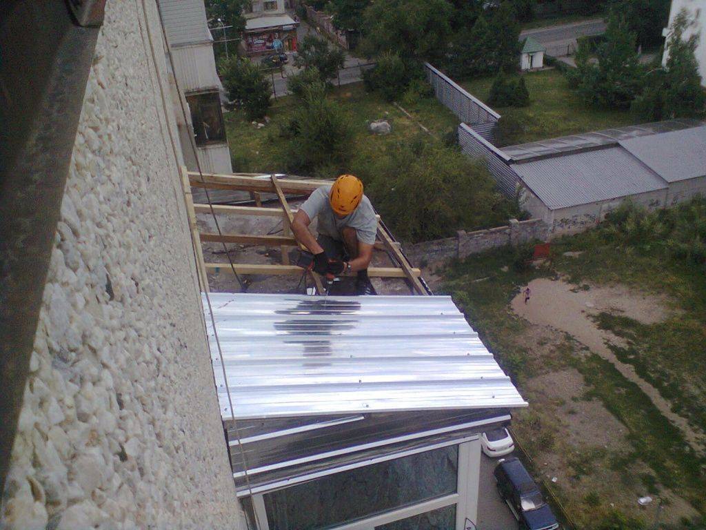 Крыша на балкон на последнем этаже: инструкция как сделать своими руками | дневники ремонта obustroeno.club