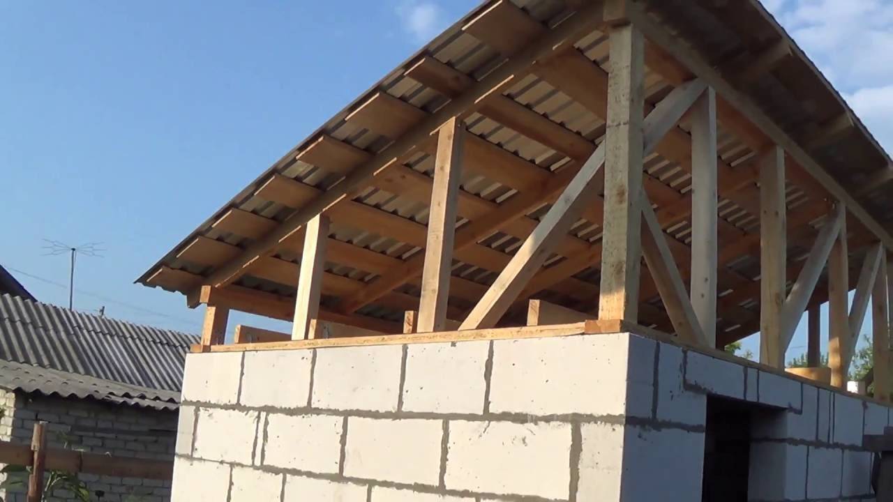 Односкатная крыша своими руками: подробный разбор востребованных вариантов строительства