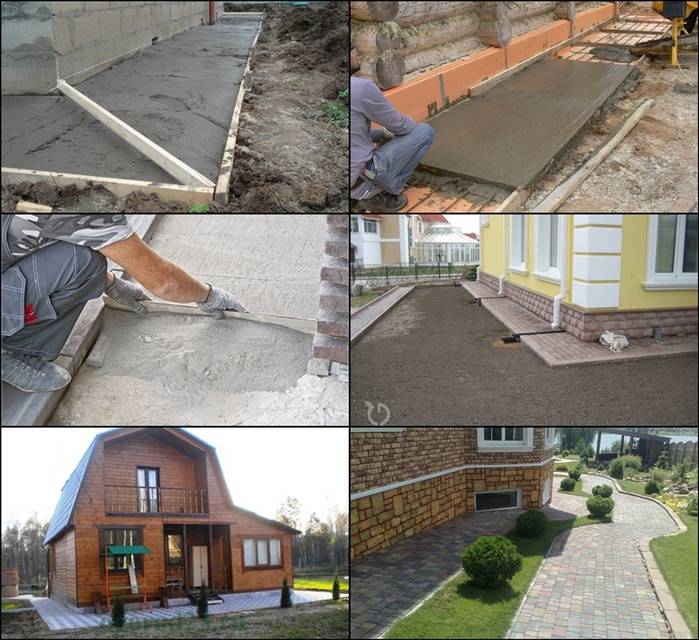 Чем покрыть бетонную отмостку вокруг дома: его защита и украшение