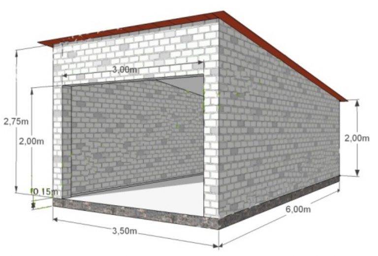 Как самому построить гараж из пенобетонных блоков?