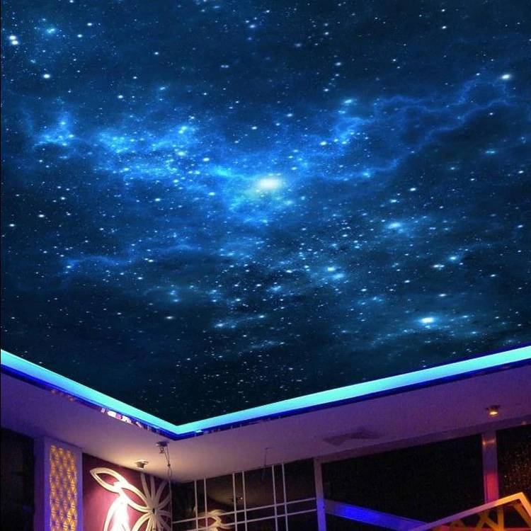 Как сделать потолок звездное небо своими руками (монтаж), фосфорные звездочки, проекция небосвода со звездами: фото