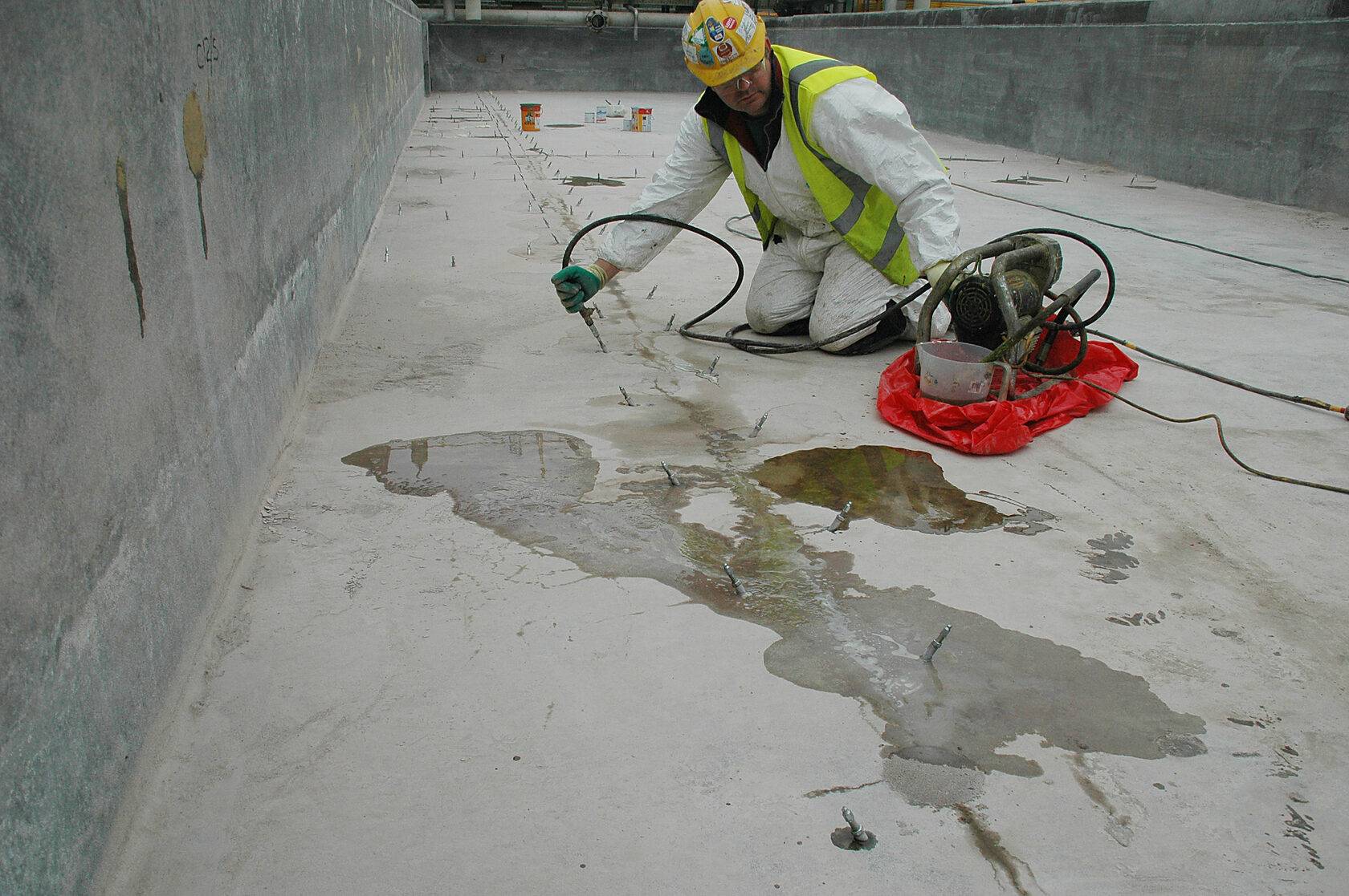 Ремонт бетона инъекционным методом