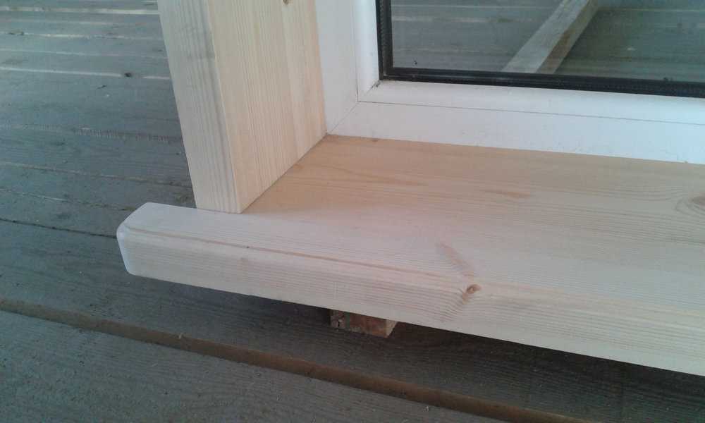 Деревянный подоконник для пластикового окна, советы по установке
