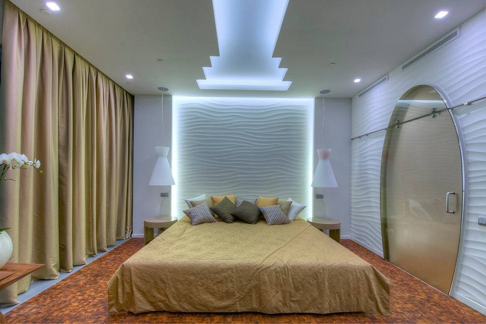 Потолок из гипсокартона с подсветкой: как сделать своими руками 2-х уровневый с подсветкой или вмонтировать освещение в натяжной потолок по периметру со светодиодной лентой