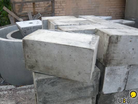 Блоки бетонные пустотелые 400х200х200 под фундамент