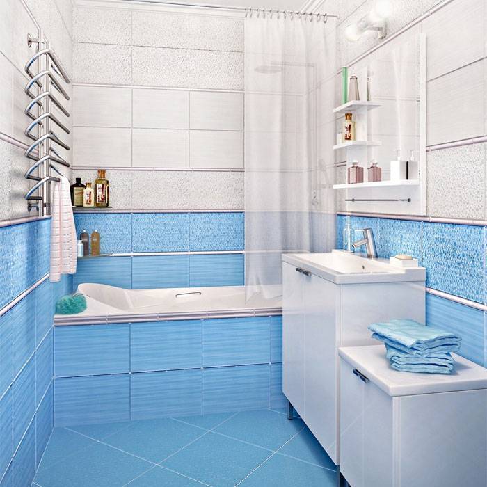 Плитка в маленькую ванную комнату: дизайн, отделка кафелем, красивые проекты
 - 40 фото
