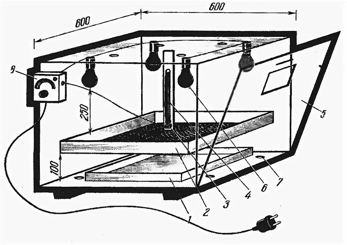 Инкубатор своими руками схема