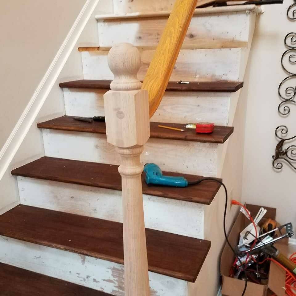 Покраска деревянной лестницы своими руками