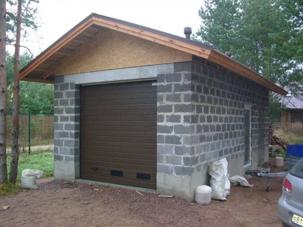 Строительство добротного гаража из пеноблоков своими руками