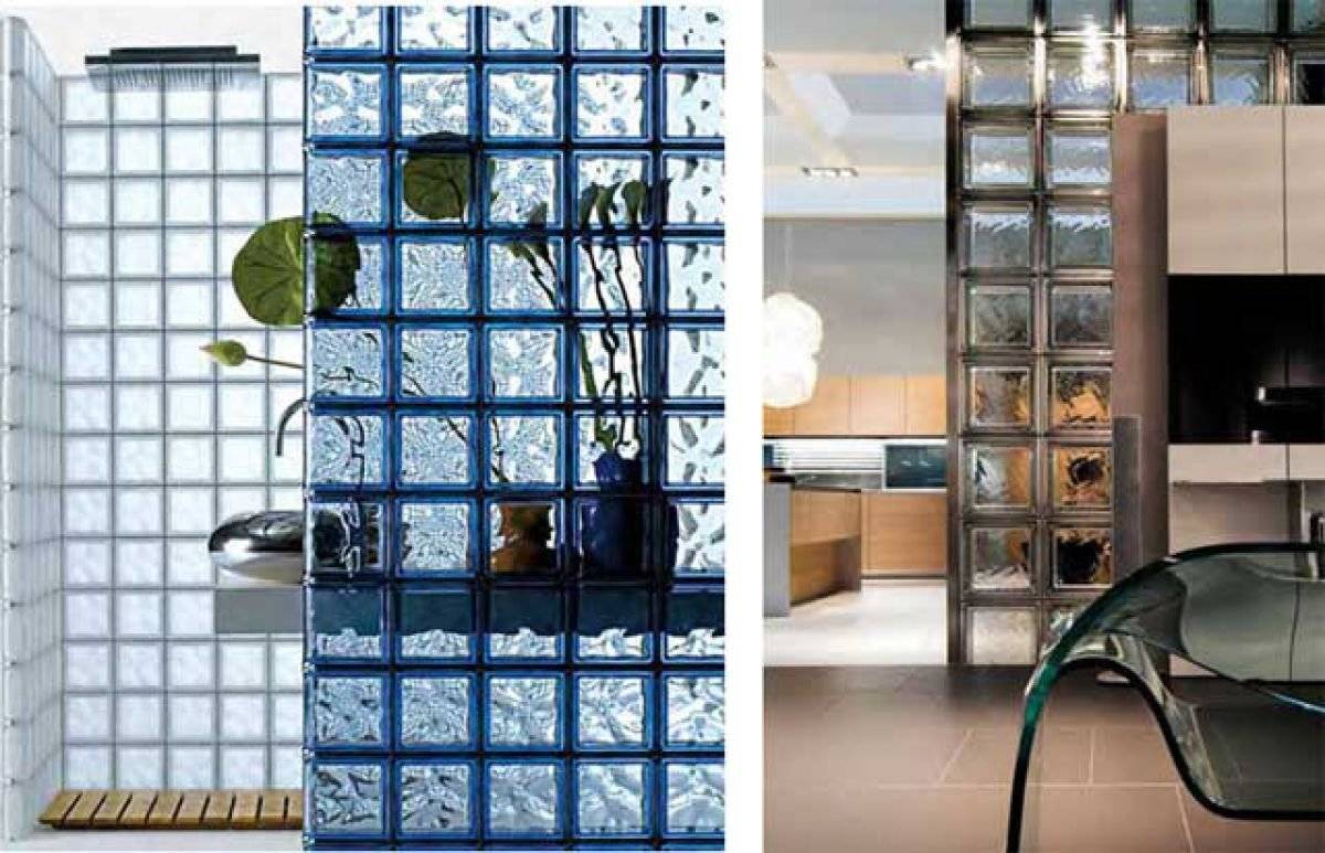 Стеклоблоки – идеи использования в дизайне интерьера современной квартиры (110 фото)