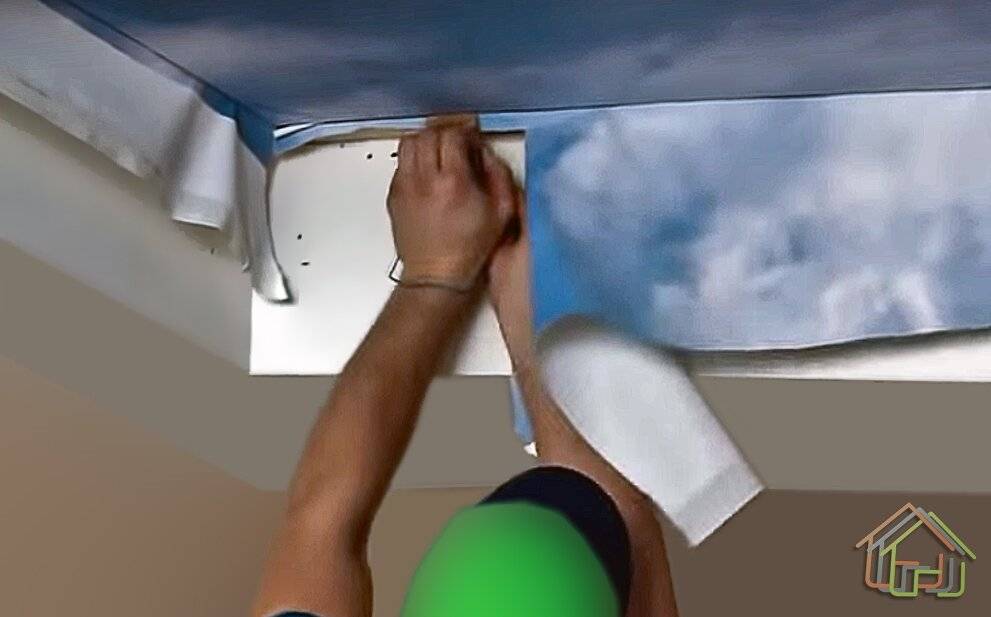 Тканевые натяжные потолки: преимущества и особенности, установка своими руками