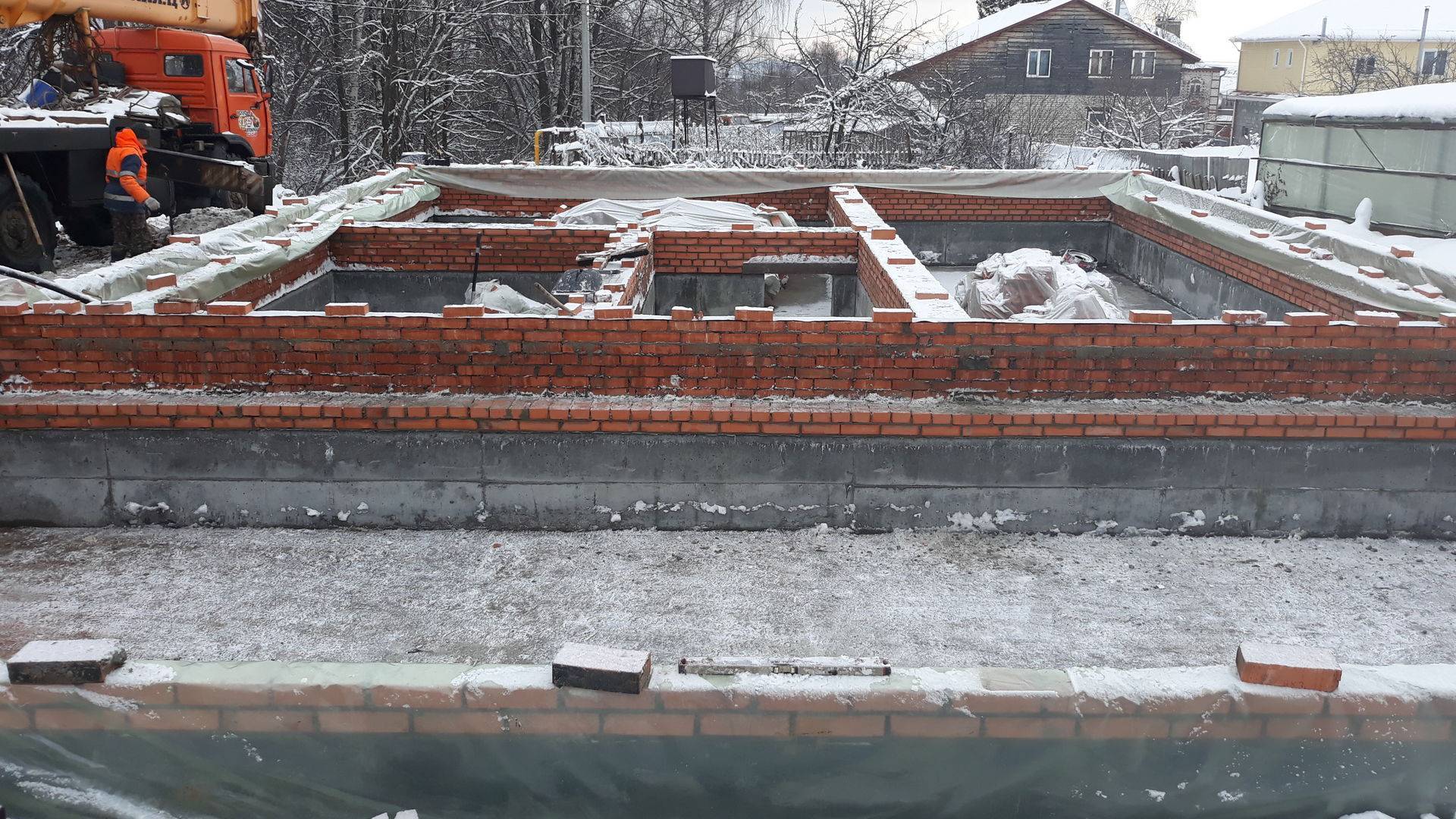 Как законсервировать на зиму фундамент - блог о строительстве