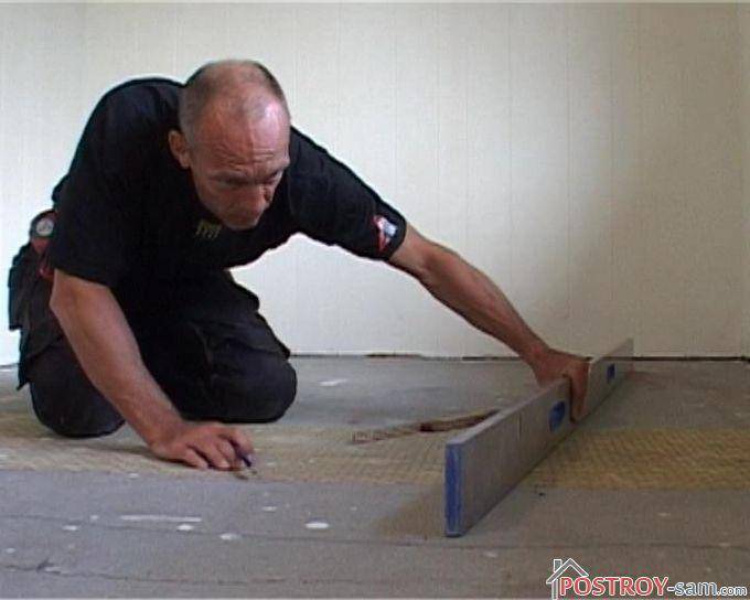 Укладка ламината на бетонный пол производится только с подложкой