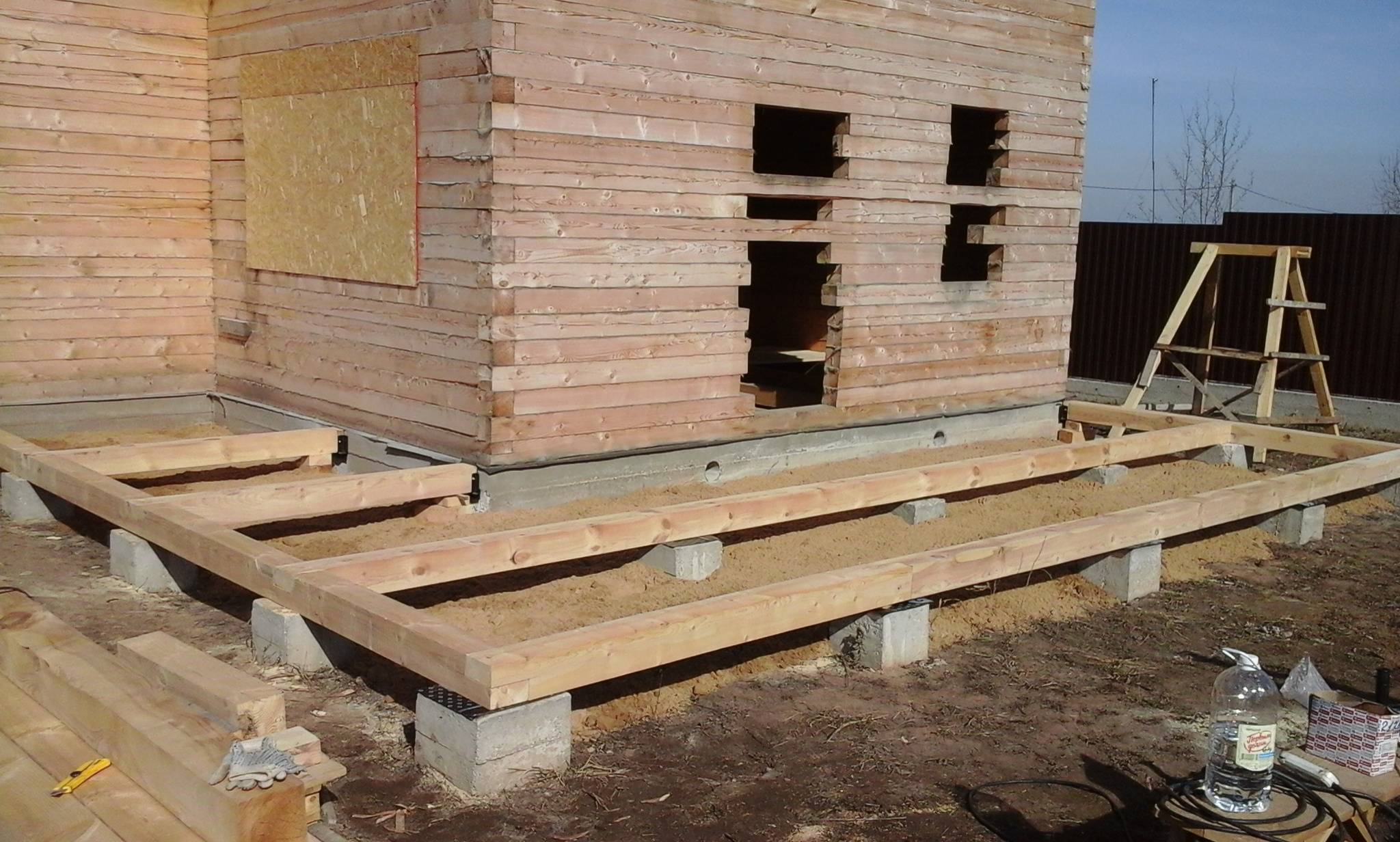 Как сделать фундамент для пристройки к дому (кирпичному или деревянному)?
