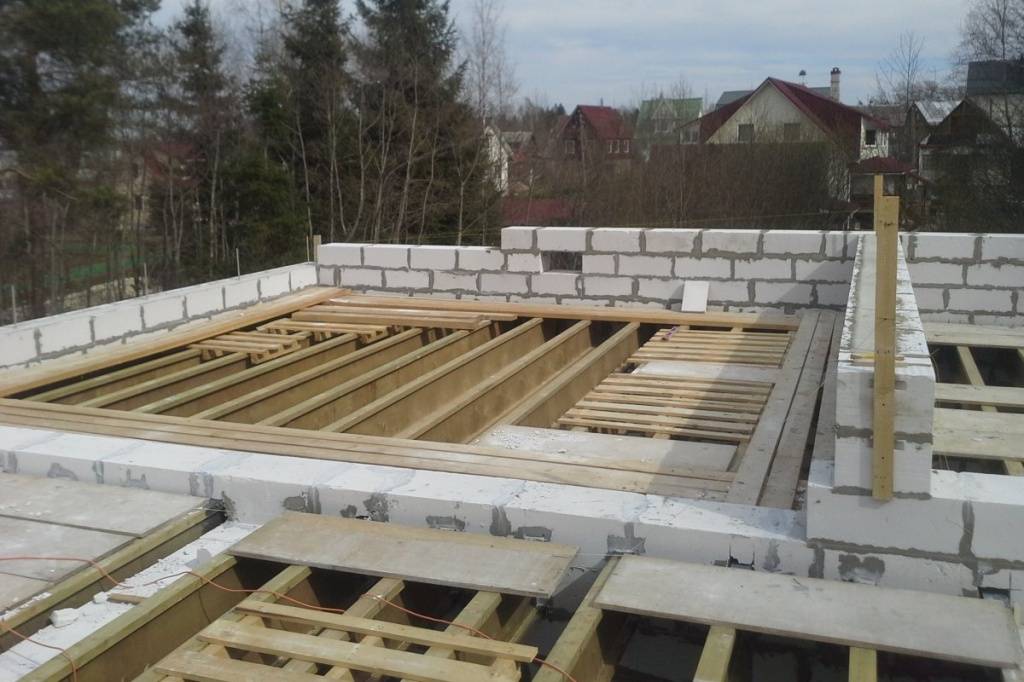 Деревянные перекрытия в доме из газобетона | o-builder.ru