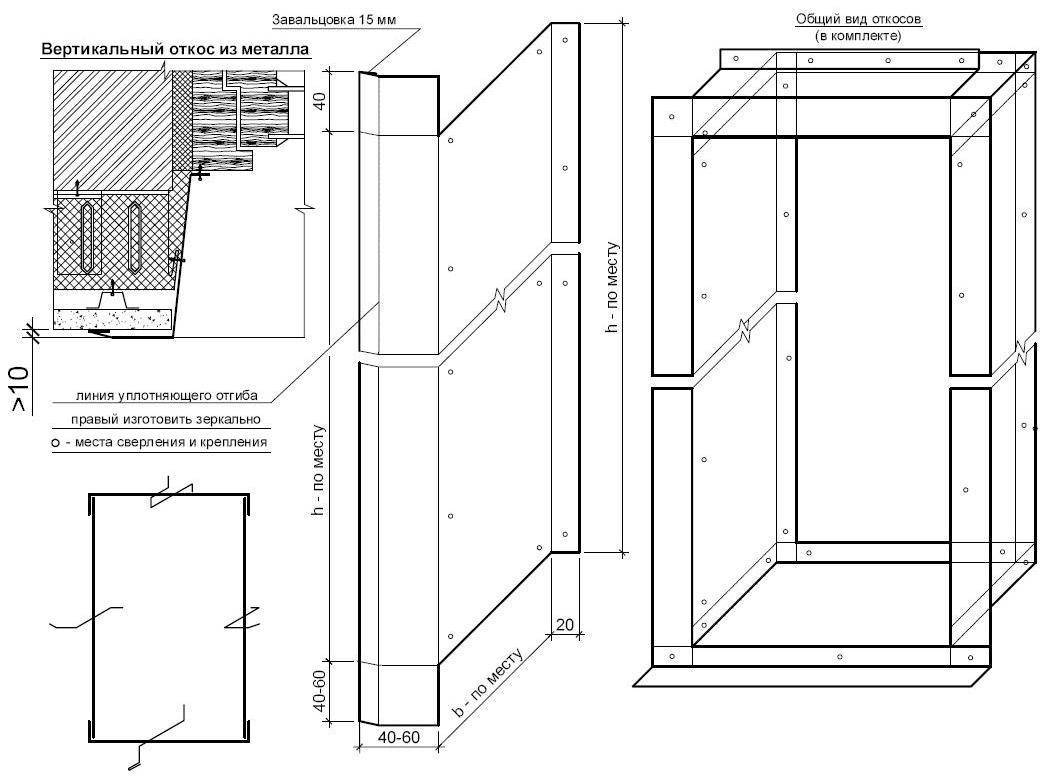 Внутренние откосы на окна: варианты отделки и схема монтажа